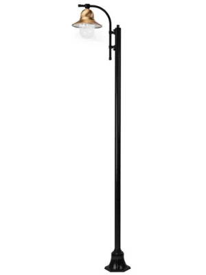 Nízká Cena 1-světelné sloupkové svítidlo Toscane 240 cm, černé