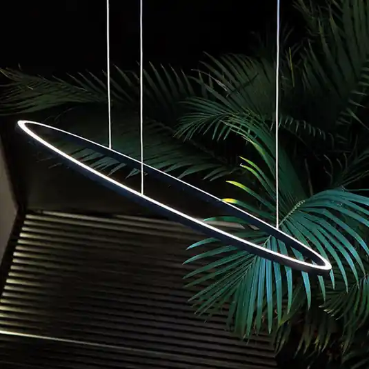 Závěsná lampa Nemo Ellisse Mega LED Up 2 700K černá Tovární Cena