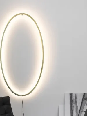 Sezónní Sleva Nástěnné svítidlo Nemo Ellisse LED 2 700K zlaté leštěné