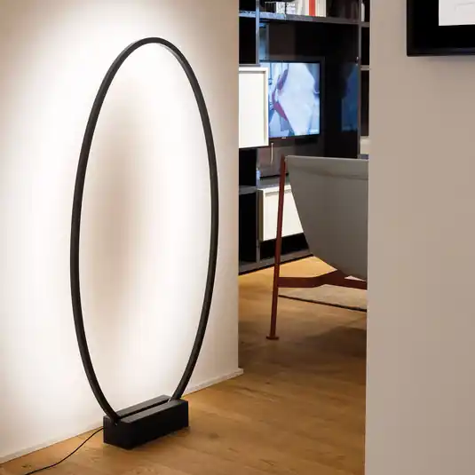 Stojací lampa LED Nemo Ellisse 2 700K černá Horká Nabídka
