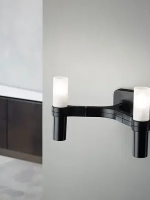 Poslední Šance Nemo Crown nástěnné svítidlo 2 světla černě pokovené