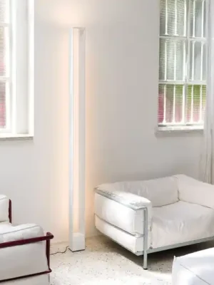 Sleva Stojací lampa Nemo Tru LED 2 700 K, bílá lakovaná