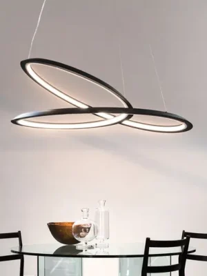 Nejlepší Volba Závěsná lampa Nemo Kepler 2 700K Down Ø110cm černá