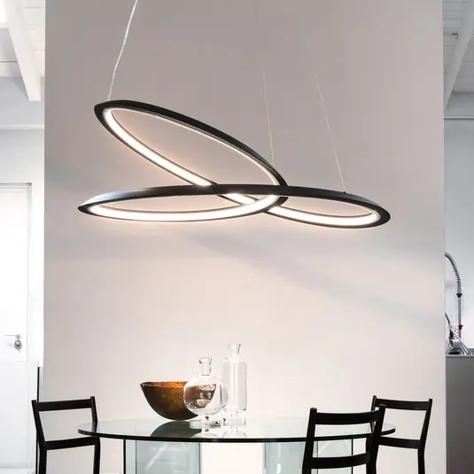 Nejlepší Volba Závěsná lampa Nemo Kepler 2 700K Down Ø110cm černá