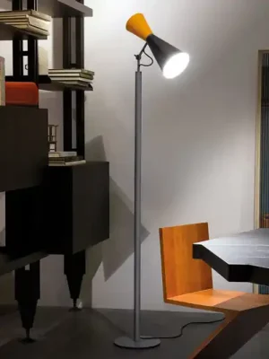 Akční Nabídka Stojací lampa Nemo Parliament, černá/žlutá