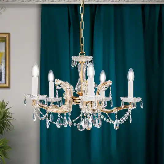 Vrácení Zdarma Lustr TJURA s 5 žárovkami, 60 cm