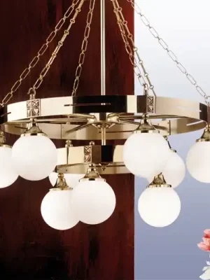 Vysoce Kvalitní Velkolepý lustr ELEGANZIA v secesním stylu