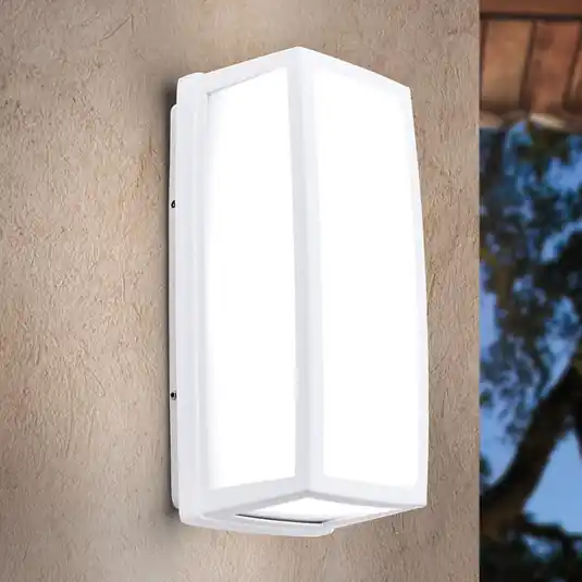 Akce Bílé LED venkovní nástěnné světlo Bob hliník, IP54