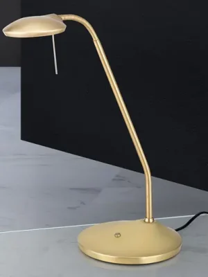 Výprodej Stolní lampa LED Cobra v matné mosazi