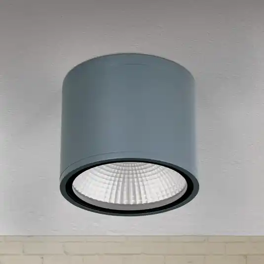 Levný LED stropní světlo Sputnik IP65 Ø 14,5cm antracit