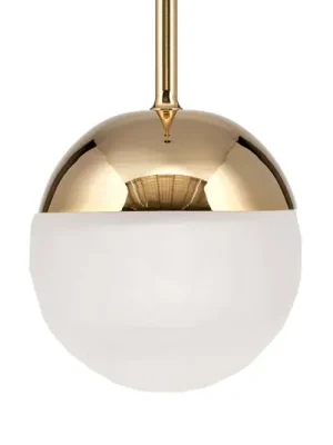 LED závěsné světlo Ball, jeden zdroj, zlatá Značkový
