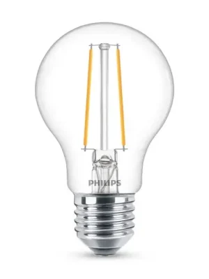 Philips Classic LED žárovka E27A60 1,5W 2700K čirá Hit Sezóny