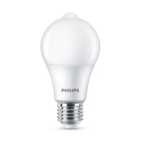 Philips LED žárovka E27 A60 Sensor 8W 2700K matná Finální Výprodej