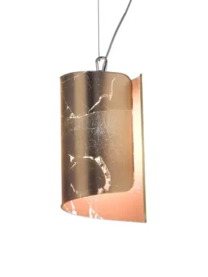 Must-Have Závěsné svítidlo Papiro se skleněným stínidlem Ø 15 cm, zlatá barva