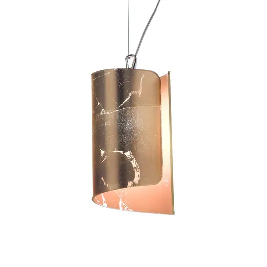 Must-Have Závěsné svítidlo Papiro se skleněným stínidlem Ø 15 cm, zlatá barva