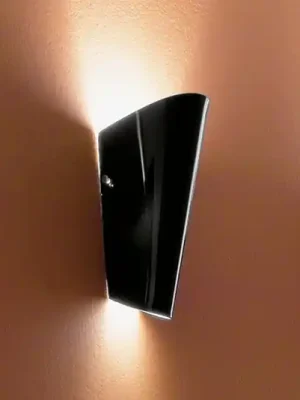 Nástěnné svítidlo Bloom ze skla, černé Must-Have