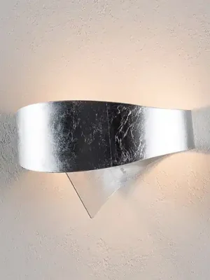 Stříbrné designové nástěnné svítidlo Scudo Novinka