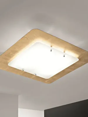 Stropní světlo Pop UP s pozlaceným rámem, 32x32cm Cenový Hit