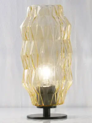 Nízká Cena Stolní lampa Origami, jantarová