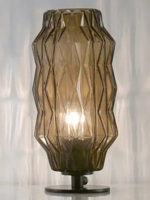 Nízká Cena Stolní lampa Origami, šedohnědá