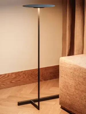 Zlevněný Vibia Flat LED stojací lampa 96 cm šedá L1, stmívatelné