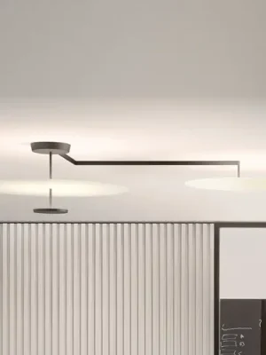 Zlevněný Vibia Flat LED stropní svítidlo 3-bodové Ø 55 cm bílé