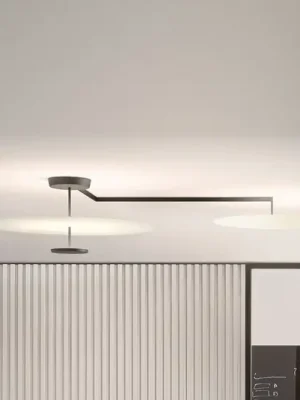 Poslední Šance Vibia Flat LED stropní svítidlo 3-ramenné Ø 90 cm bílé