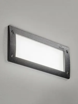 Vrácení Zdarma LED nástěnné světlo Leti 300 Square černé, CCT