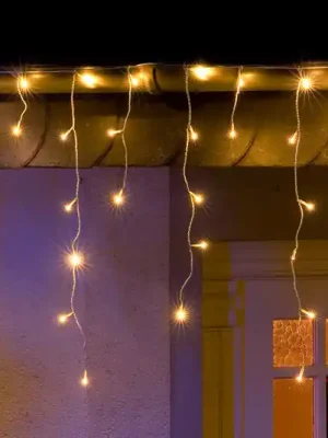LED světelný závěs ledový déšť teplá bílá 3m Tovární Cena