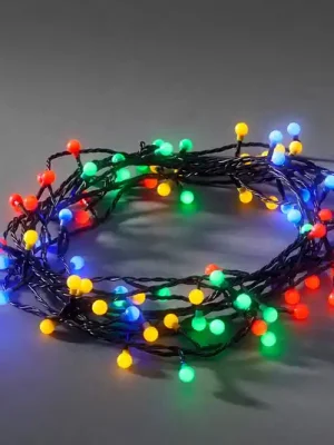 Jen Po Omezenou Doba 80 světelných LED pohádkových světel pro venkovní použití, barevná