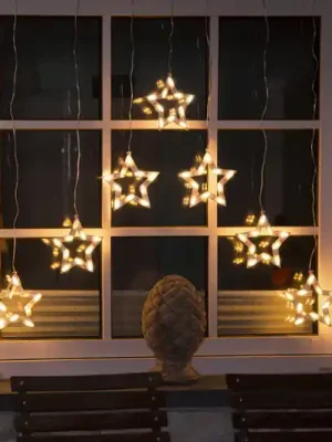 LED světelné závěsy hvězdy 70-flg. Nízká Cena