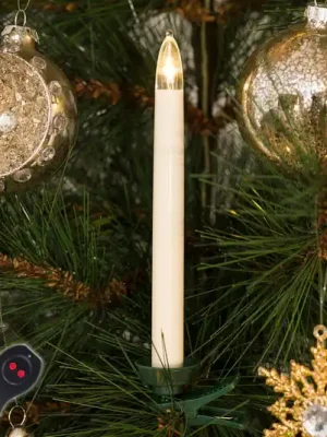 Levný Vánoční svíčky LED bezdrátové, 16cm bílá 10ks