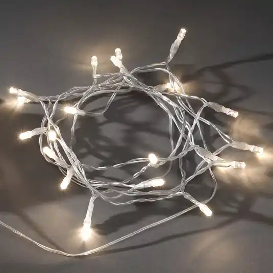 LED světelný řetěz venkovní senzor IP44 teplá bílá Must-Have