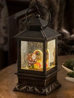 Sváteční dekorativní lucerna Santa Claus a děti Akční Nabídka