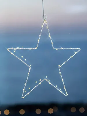 Vánoční dekorativní hvězda LED Liva Star bílá 30 Zlevněný