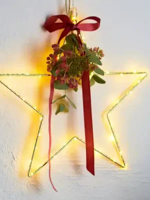 Dekorativní hvězda LED Liva Star, zlatá, Ø 30 cm Aktuální