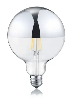 LED žárovka E27 G125 7W 2 700K se stmívatelnou zrcadlovou hlavou Ověřený