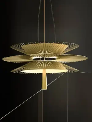 Závěsné svítidlo Forestier Gravity 2 Ø68cm krémová Speciální Cena