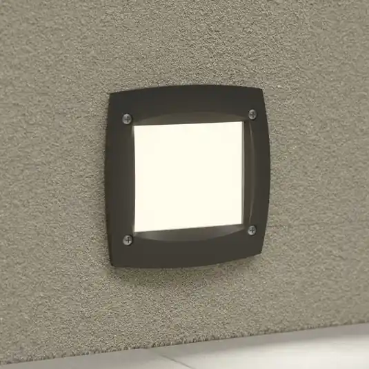 LED podhledové světlo Leti 100 Square černá 3W CCT Sezónní Sleva