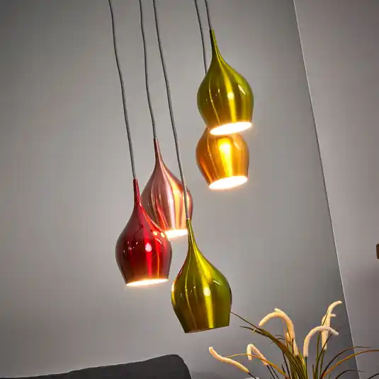 Vibrant závěsné světlo, na 5 žárovek Autentický