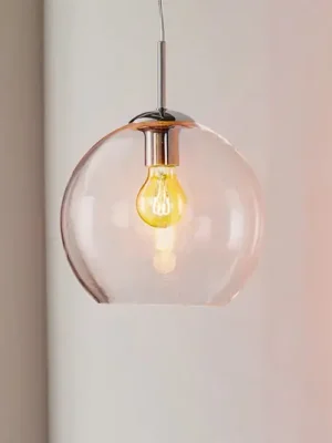 Přímo Od Výrobce Kulovitá skleněná závěsná lampa Balls, 25 cm, čirá