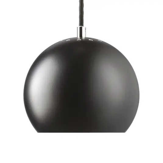 Závěsné svítidlo FRANDSEN Koule, matná černá, Ø 18 cm Nízká Cena