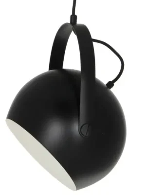 Omezená Nabídka FRANDSEN Koule s rukojetí závěsná lampa 19cm černá