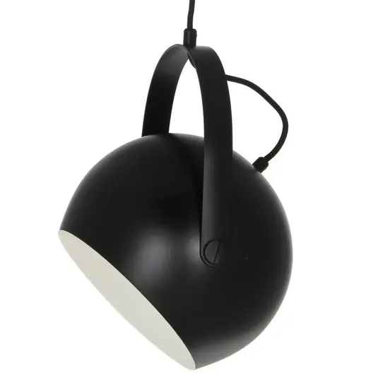 Omezená Nabídka FRANDSEN Koule s rukojetí závěsná lampa 19cm černá