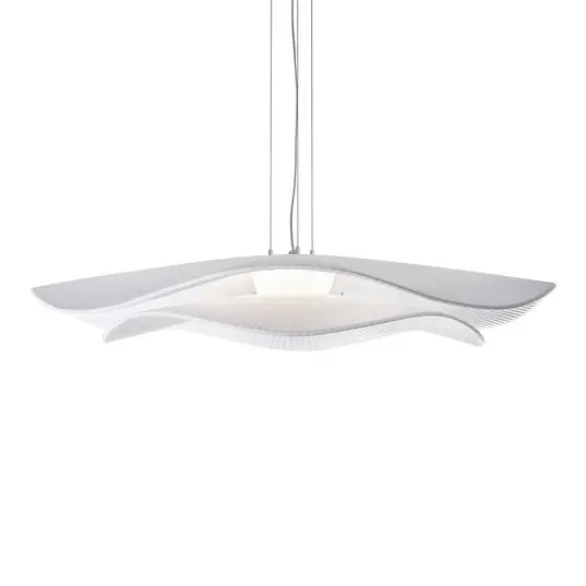 Autentický Bover Mediterrània LED závěsné, 2 stínidla bílá