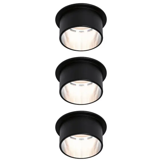 Speciální Cena Paulmann Gil LED podhledové černá matná/železo 3ks