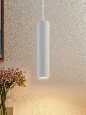 Autentický Závěsné světlo PRIOS Neliyah, kulaté, bílé, 1 žárovka, GU10