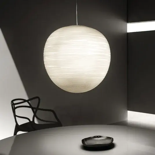 Foscarini Rituals XL E27-LED závěsné světlo ze skla Značkový