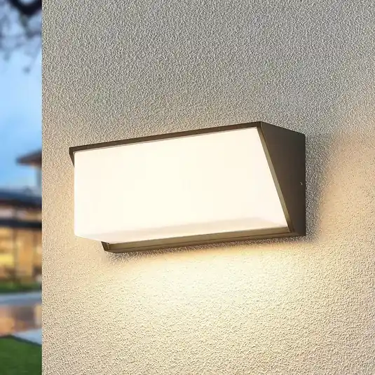 Venkovní nástěnné svítidlo Lindby LED Malim, 25 cm, antracit, IP65 Nejlepší Cena