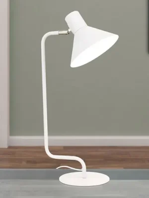 Cenová Bomba Stolní lampa Viktoria, nastavitelná hlava bílá
